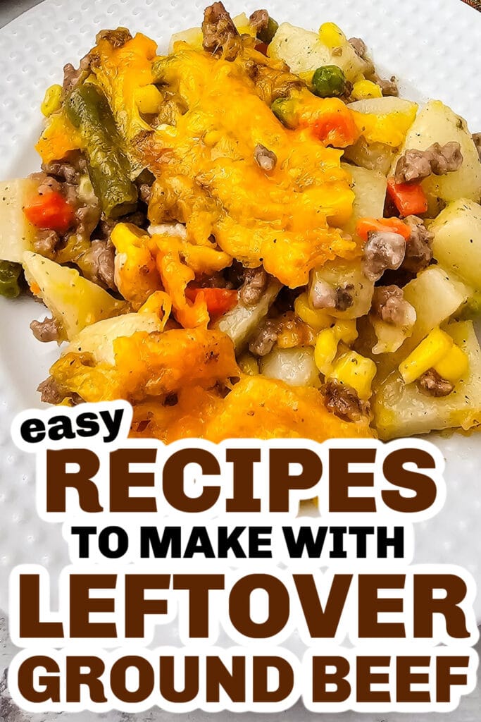 leftover ground beef - Creamy Hobo Casserole