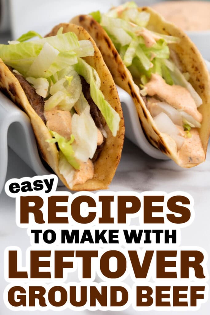 leftover ground beef - Smash Burger Tacos