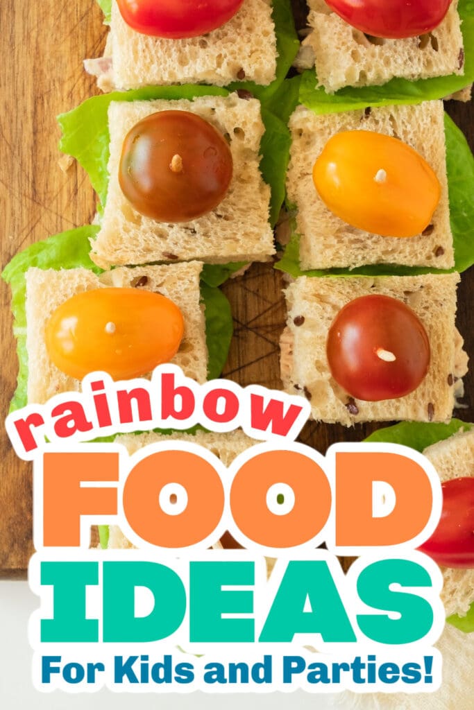 rainbow food ideas - Tuna Tea Sandwiches