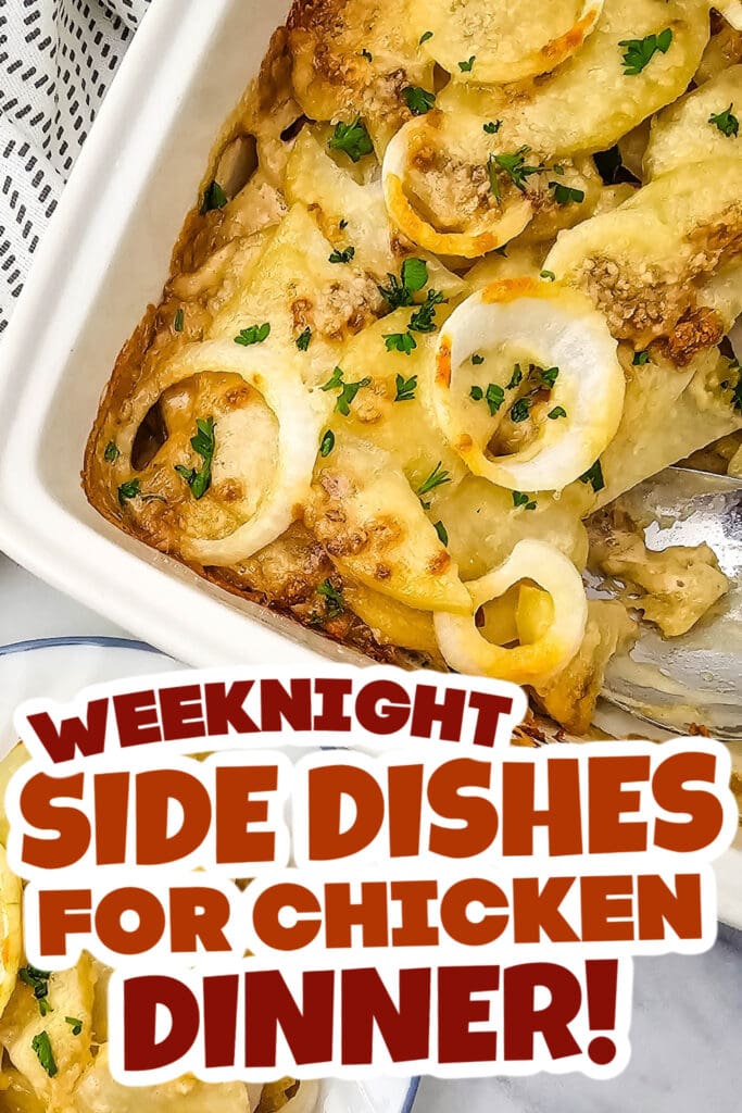 side dishes for chicken - French Onion Potato Bake