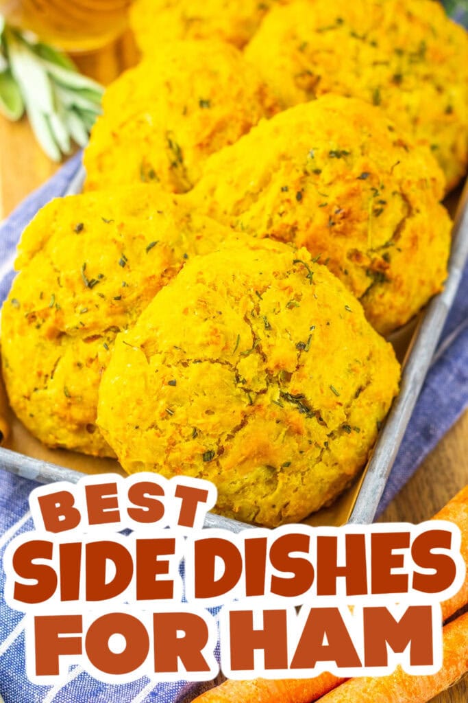 side dishes for ham - Buttery Herb Stuffing Biscuits