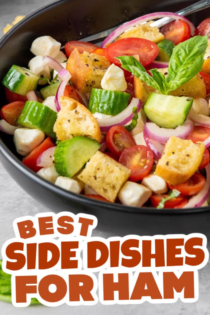 side dishes for ham - Classic Panzanella with Mozzarella