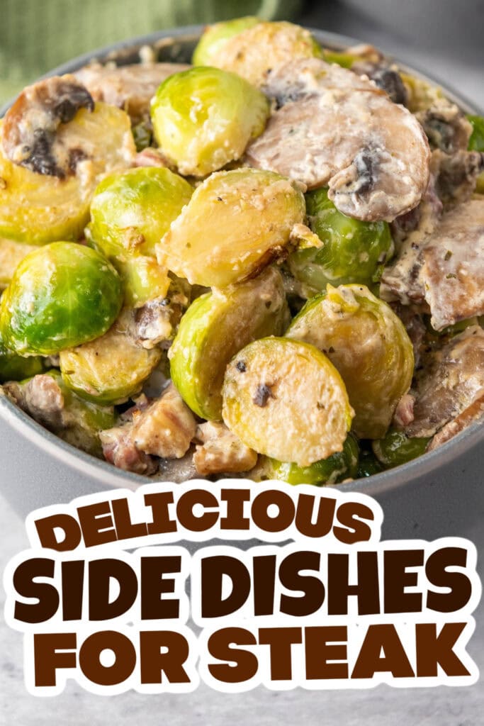 side dishes for ham - Creamy Brussels Sprouts with Pancetta