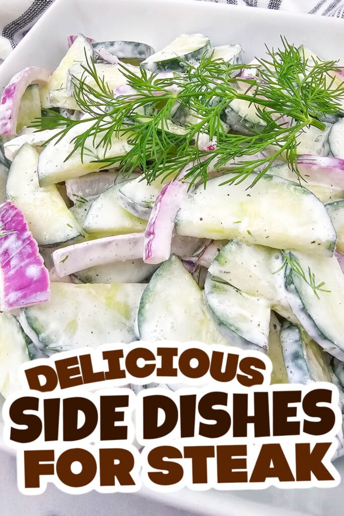 side dishes for ham - Creamy Cucumber Salad