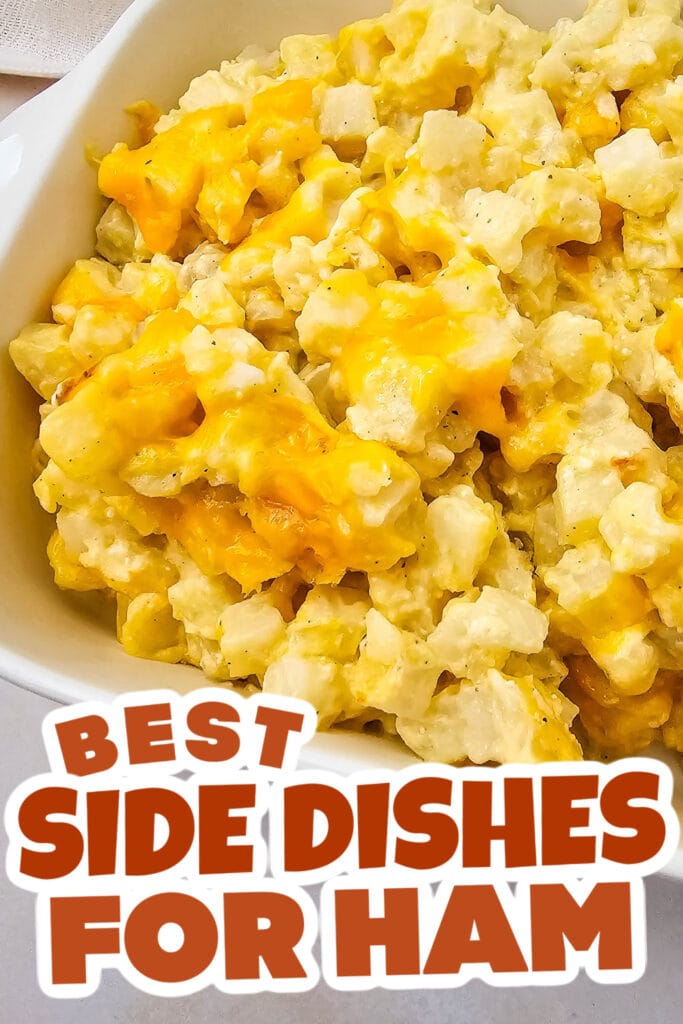side dishes for ham - Crockpot Creamy and Cheesy Potatoes