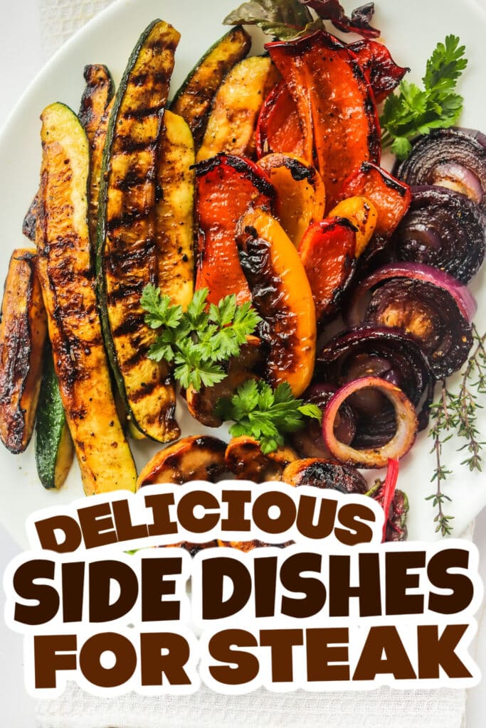 side dishes for ham - Grilled Vegetables with Balsamic Vinegar & Herbs