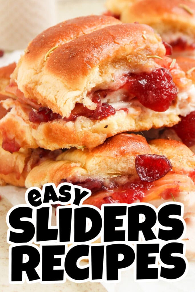 sliders recipes - Cranberry Turkey Sliders