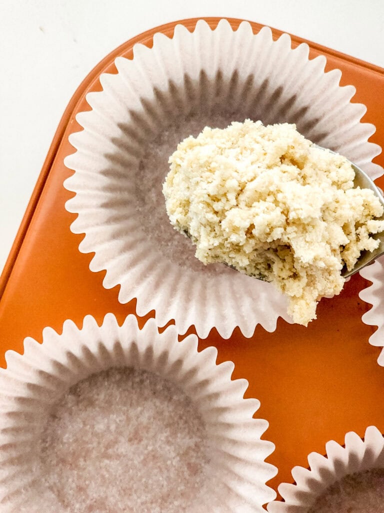 lemon bar cupcakes process photo