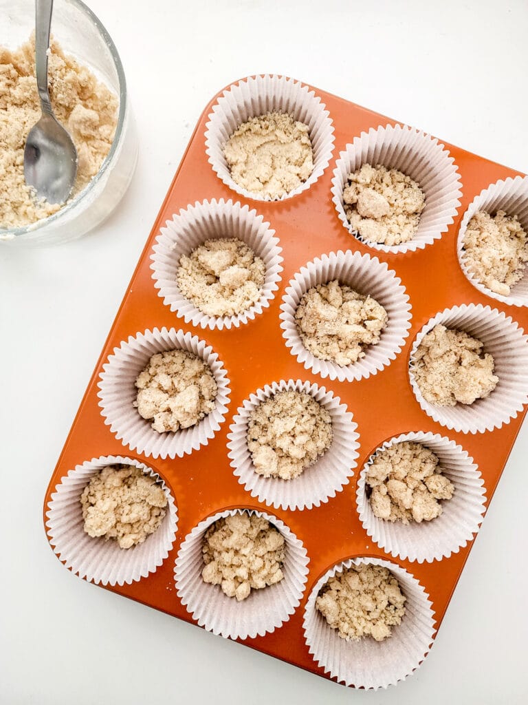 lemon bar cupcakes process photo