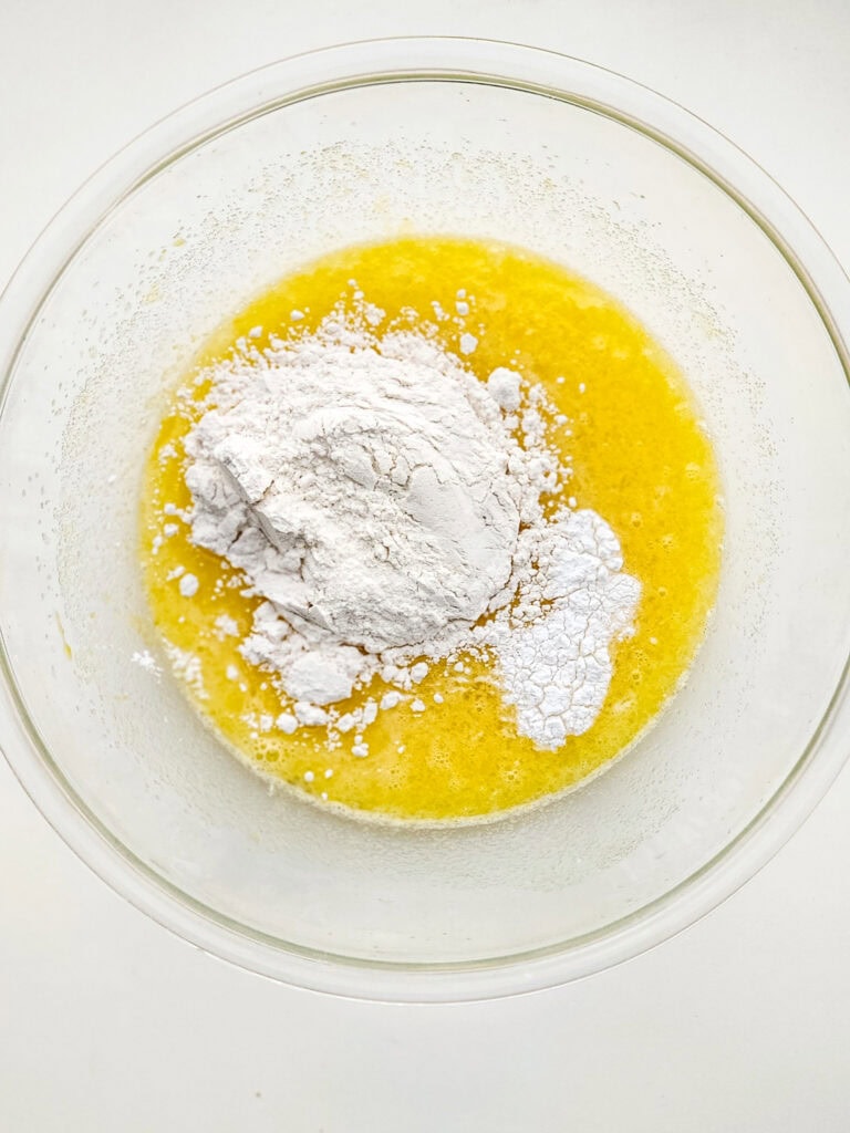 lemon bar cupcakes process photo