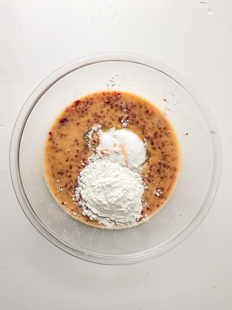 raspberry lemon bars process photo