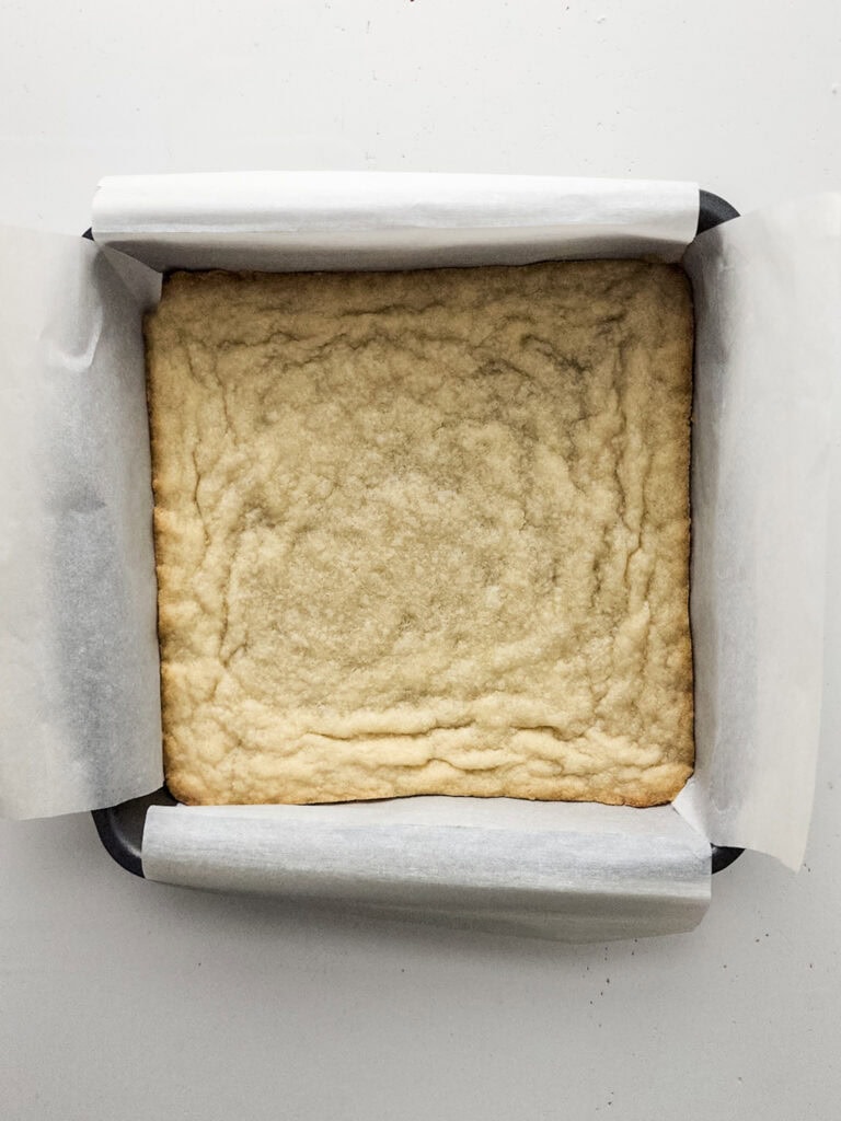 raspberry lemon bars process photo