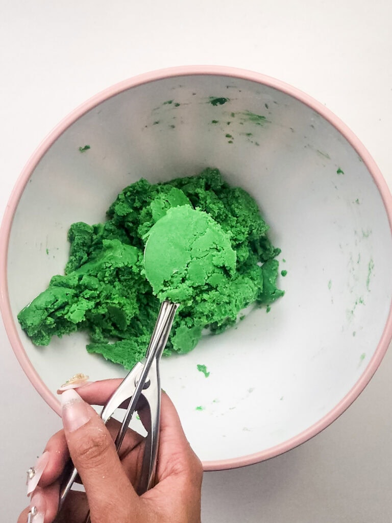 lucky charms st. patrick's day cookies process photo