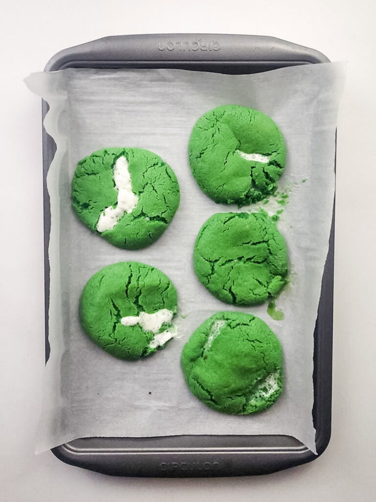 lucky charms st. patrick's day cookies process photo