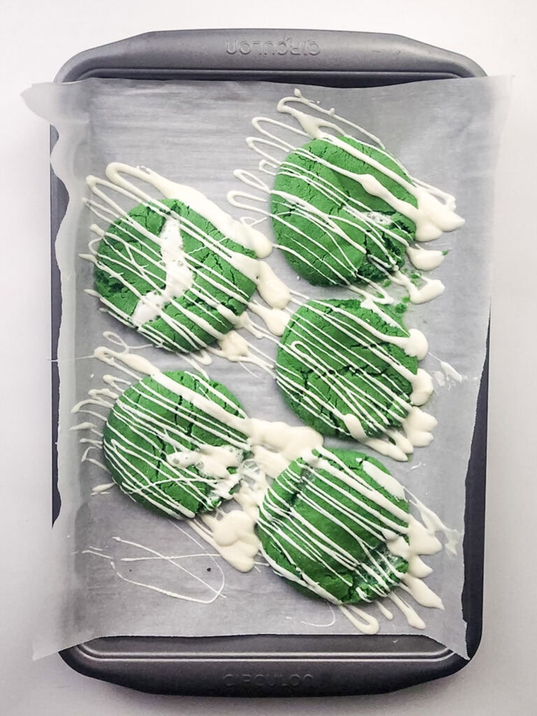 lucky charms st. patrick's day cookies process photo