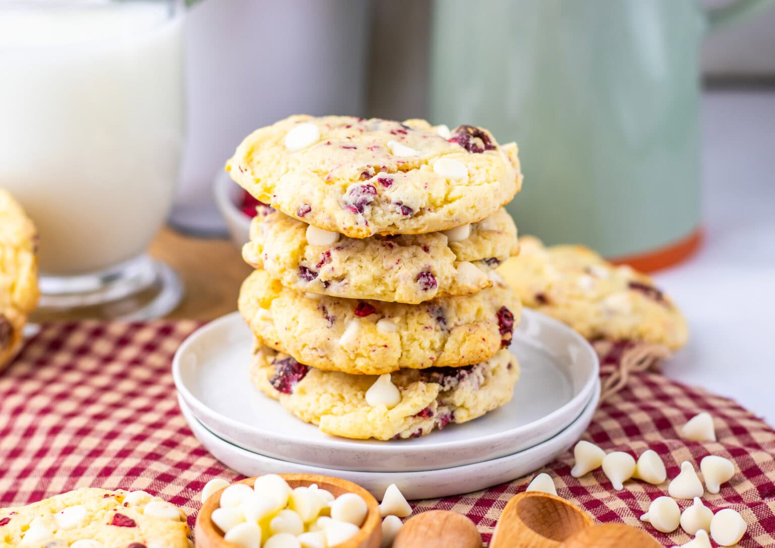 Vanilla Cake Mix Raspberry Cheesecake Cookies - Bite-Sized Bash