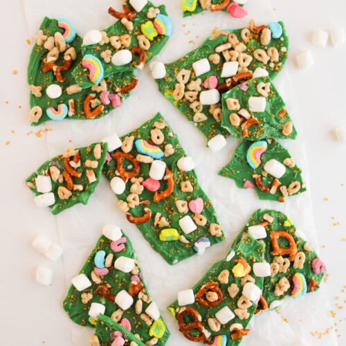 photo of the finished st. patricks day bark