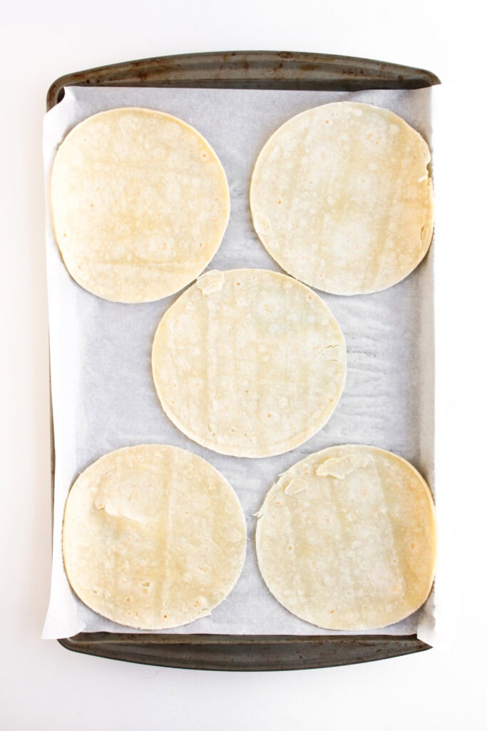 crispy baked chicken tacos process photo