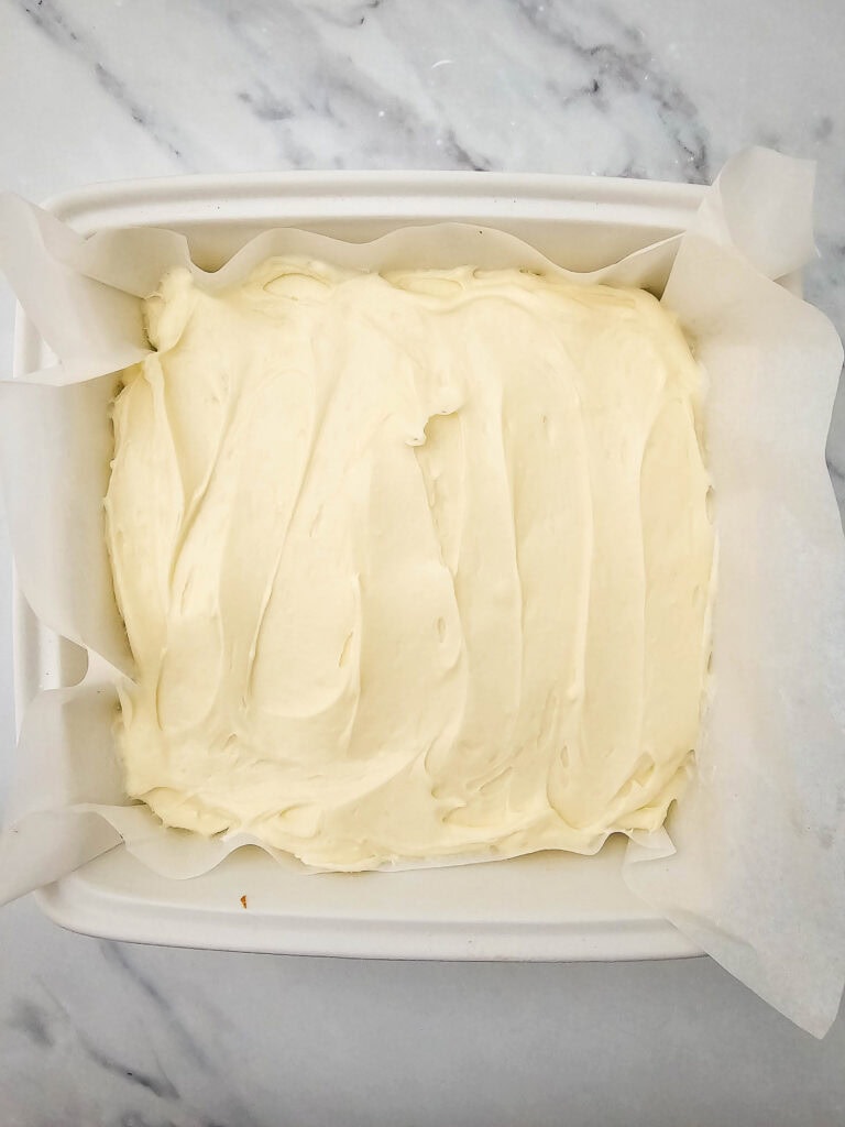 carrot cake blondies process photo
