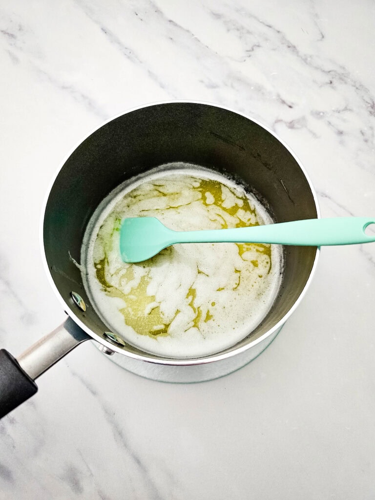 carrot cake blondies process photo