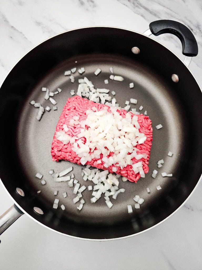 mexican lasagna process photo