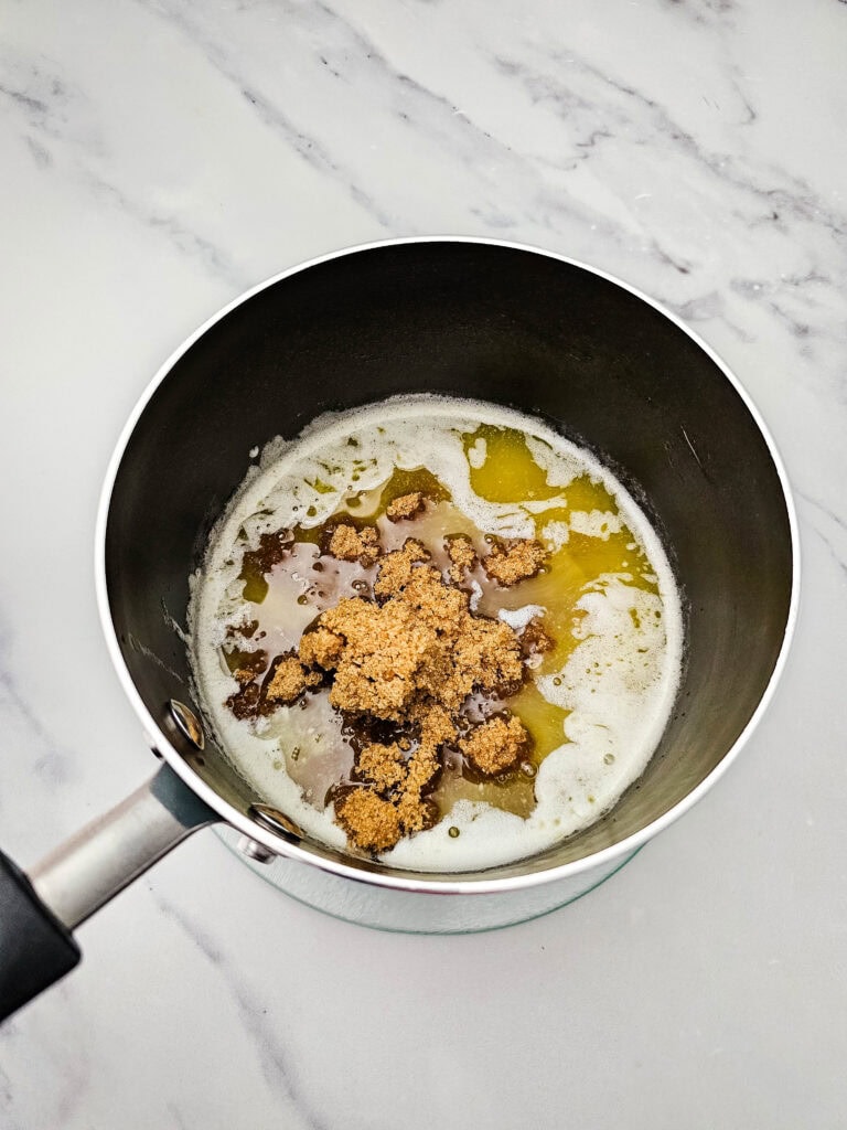 carrot cake blondies process photo