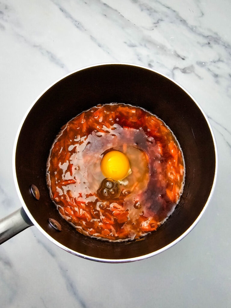 carrot cake blondies process photo