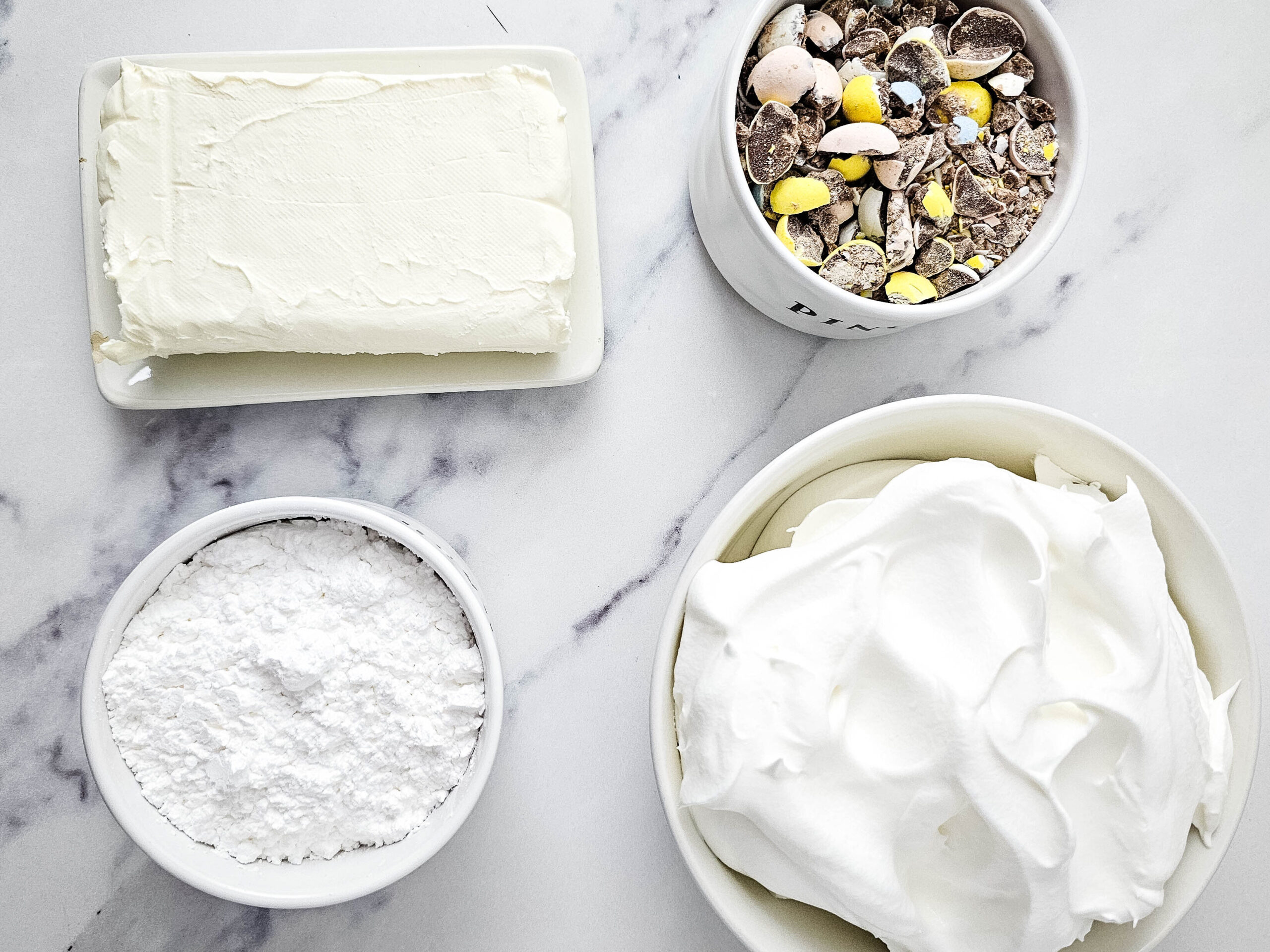 cadbury cheesecake dip Process Ingredients