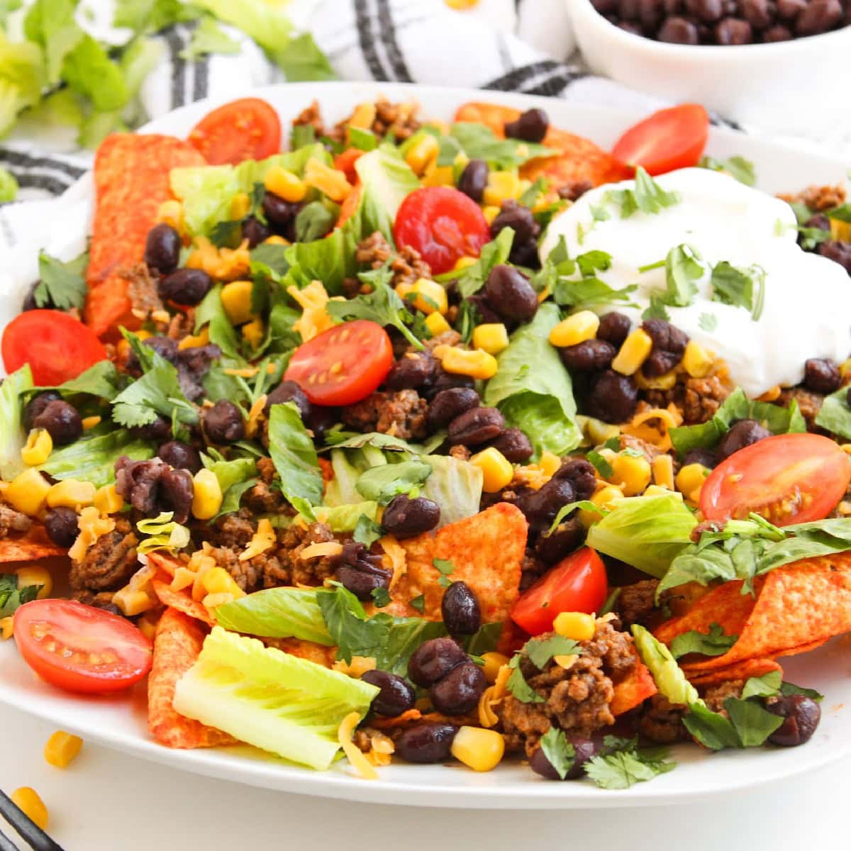 dorito beef taco salad featured image