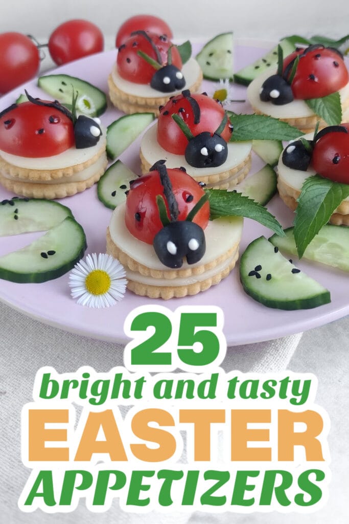 easter appetizers - Ladybug Appetizer