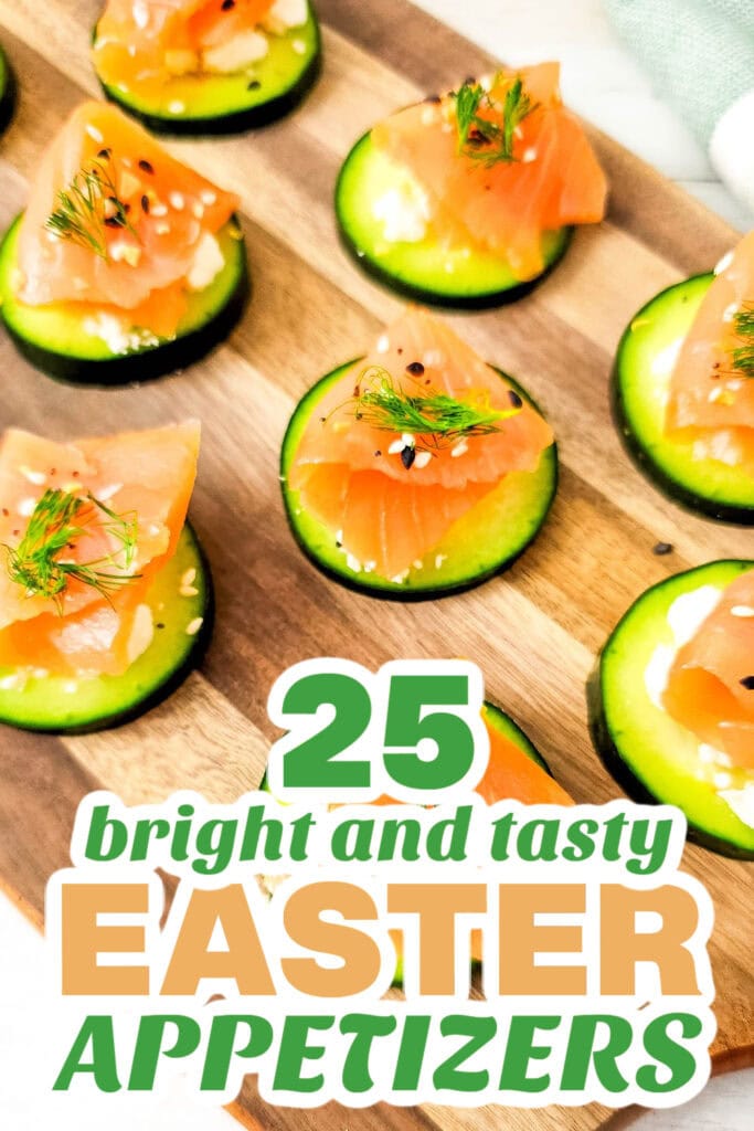 easter appetizers - Light Salmon Cucumber Bites