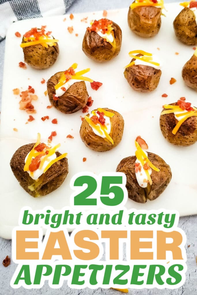 easter appetizers - Loaded Mini Baked Potato Bites