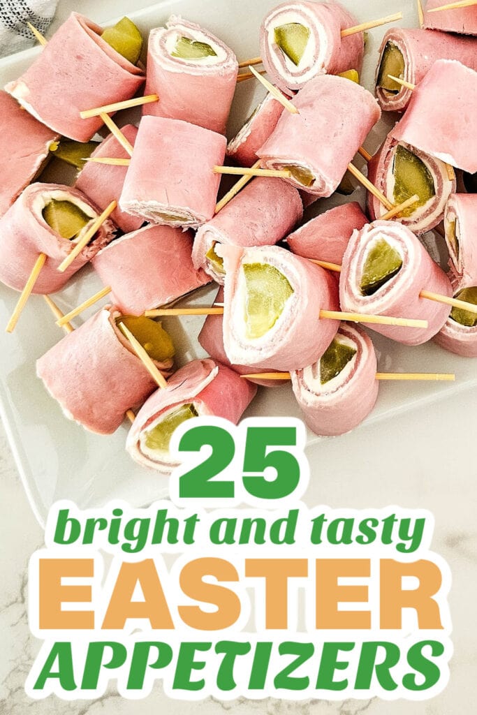 easter appetizers - Pickle Ham Rolls