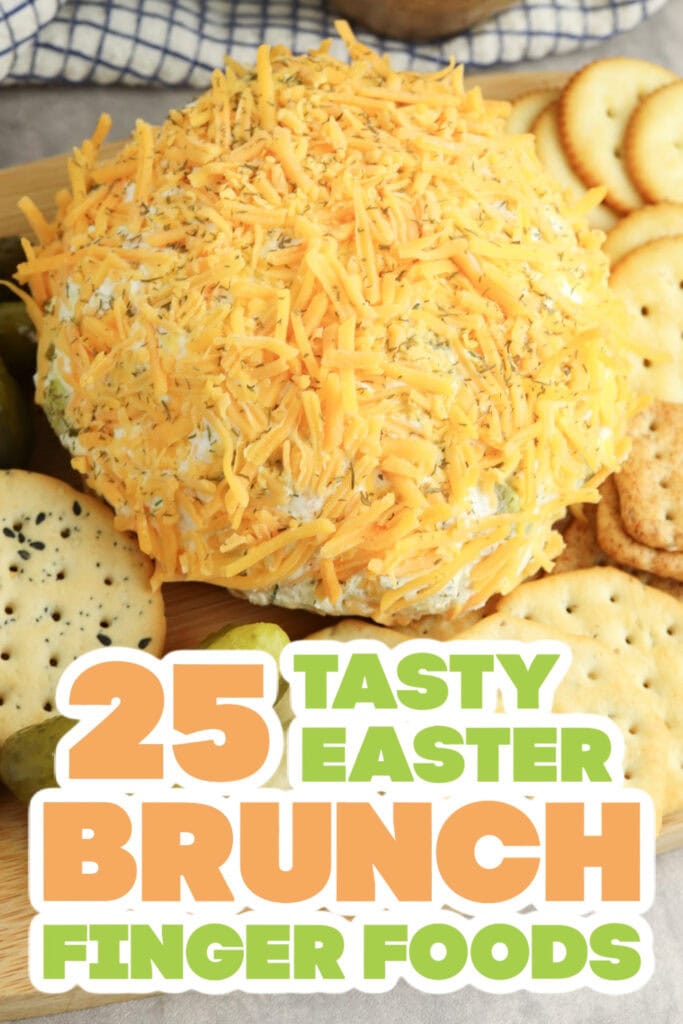 easter brunch - Cheddar Pickle Cheeseball