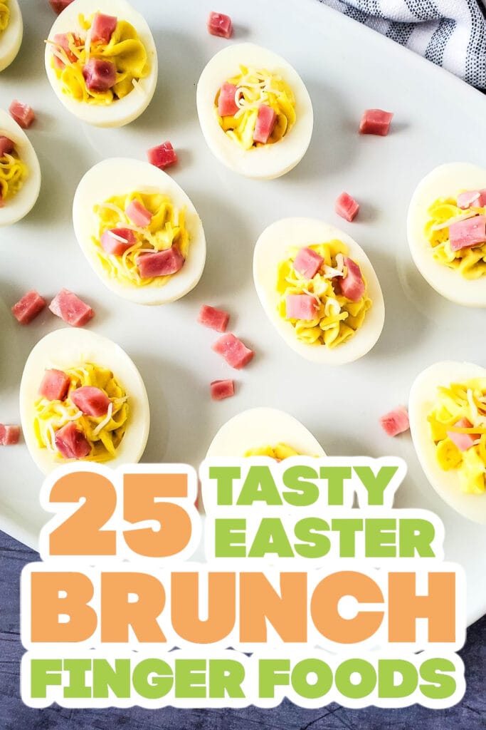 easter brunch - Ham and Cheese Deviled Eggs