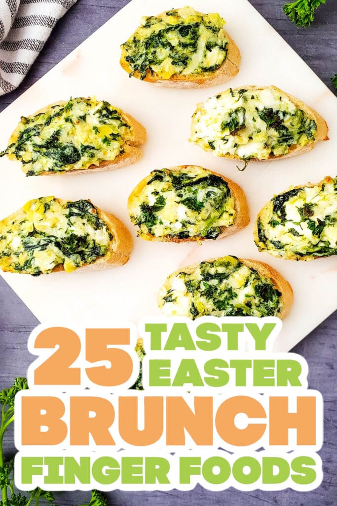 easter brunch - Spinach Artichoke Crostini