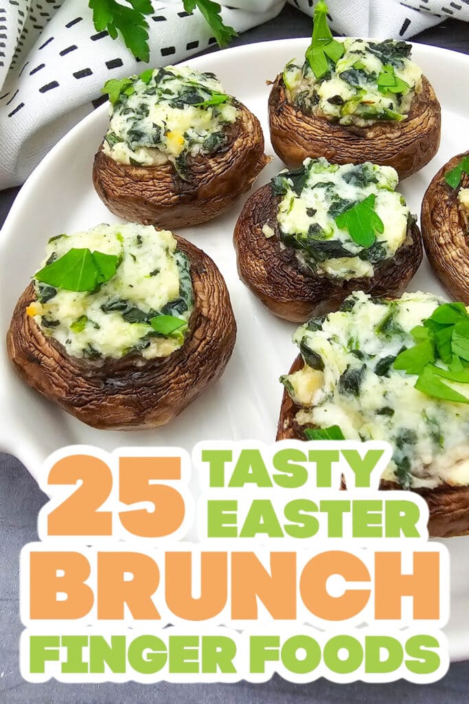 easter brunch - Spinach and Ricotta Stuffed Mushrooms