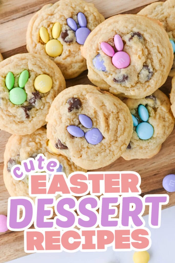 easter desserts - Easter M&M Cookies