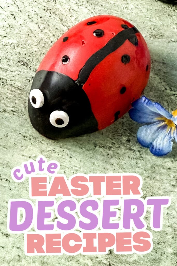 easter desserts - Red Velvet Ladybug Truffles