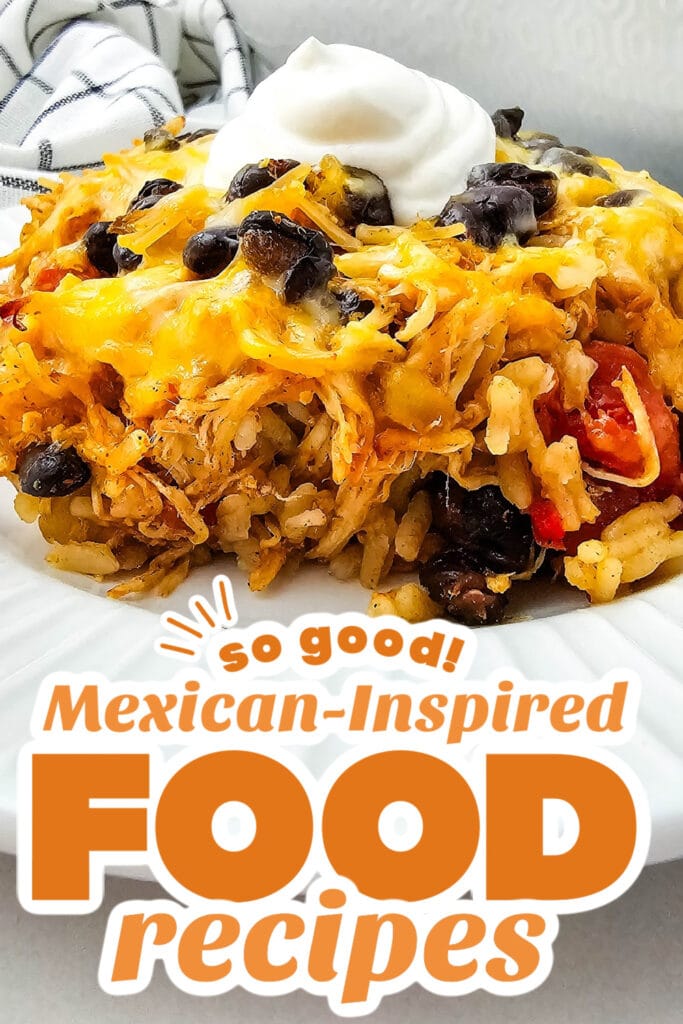 mexican-inspired food recipes - Cheesy Chicken Taco Casserole