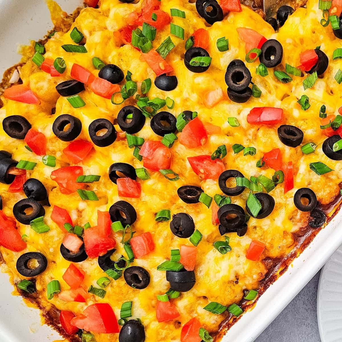 mexican tater tot casserole social media image