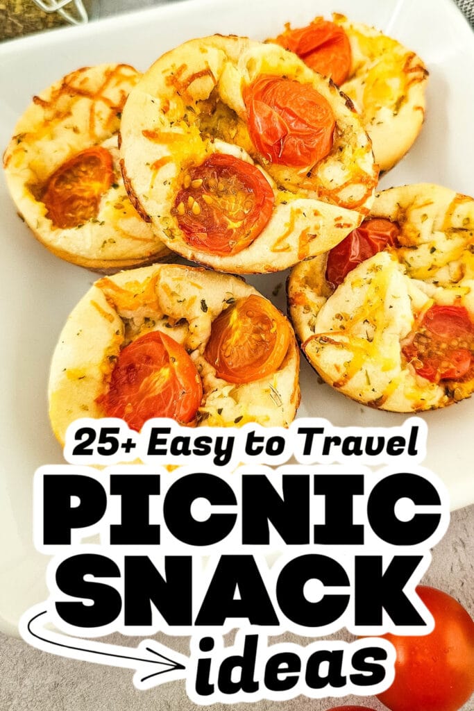 picnic snack ideas - Cheesy Tomato Focaccia Rolls