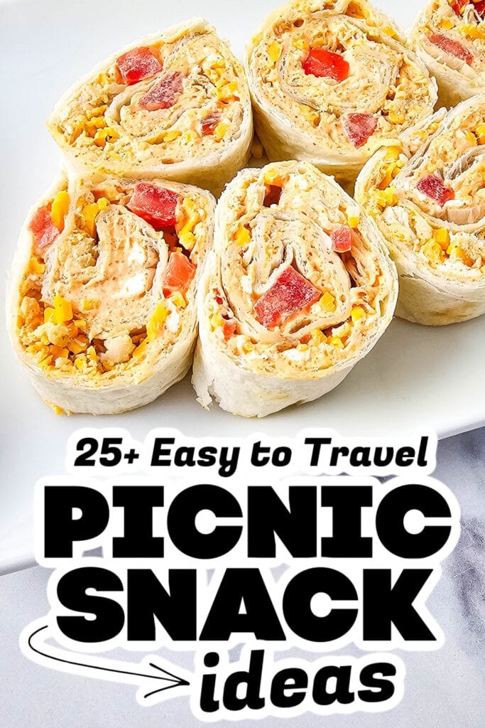 picnic snack ideas - Chicken Taco Pinwheels