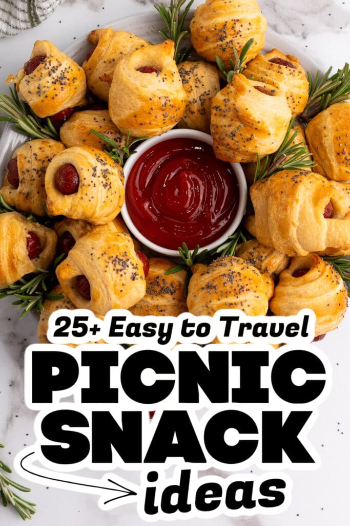 picnic snack ideas - Mini Piggies in a Blanket