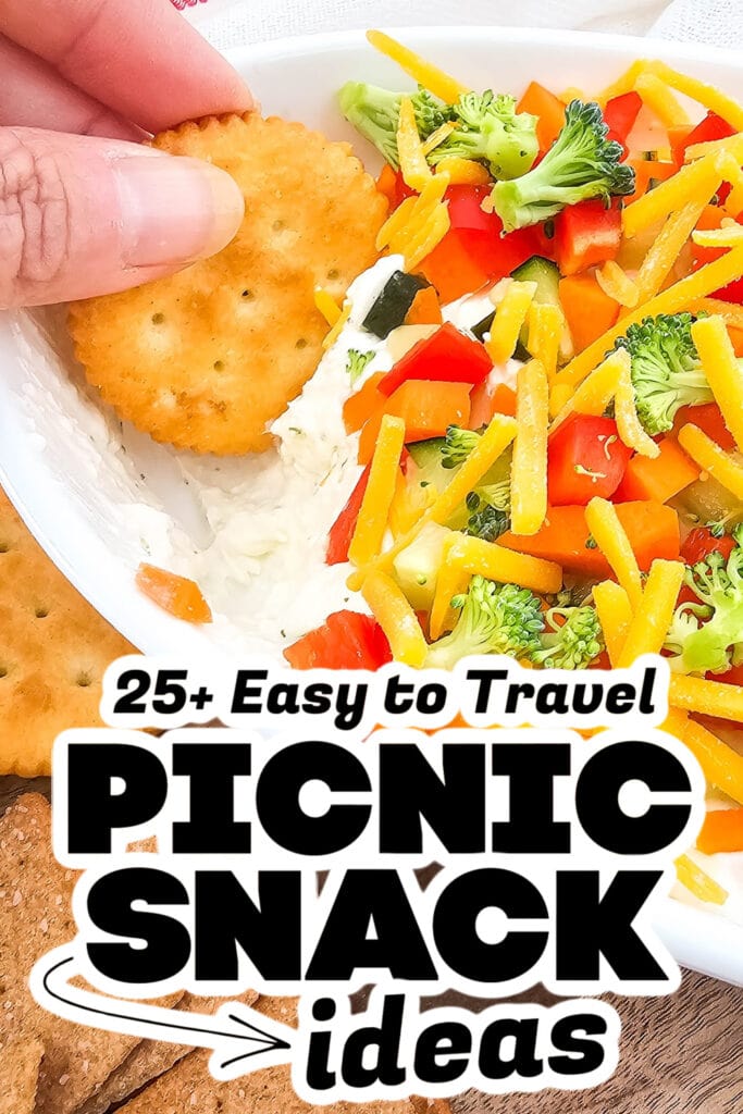 picnic snack ideas - Veggie Pizza Dip