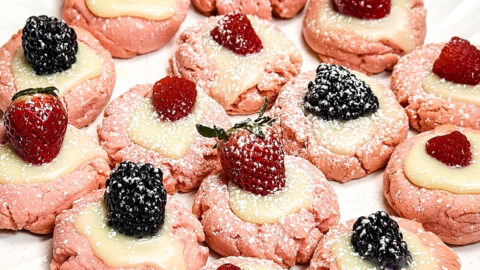 pink sugar cookies featured image