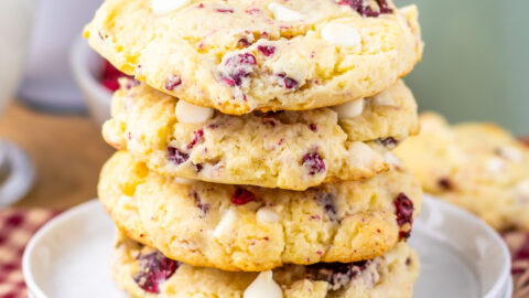 raspberry cheesecake cookies featured image