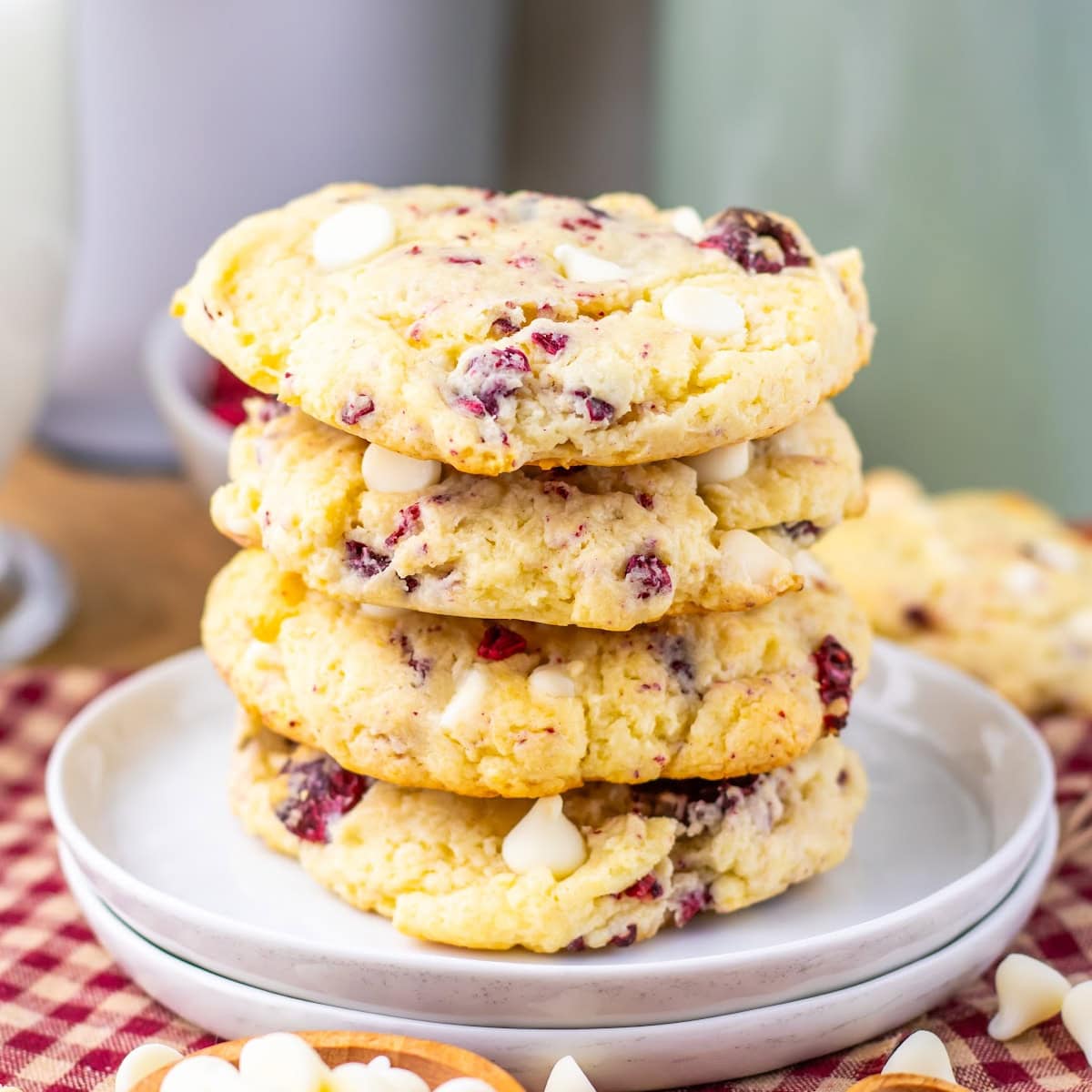 raspberry cheesecake cookies featured image