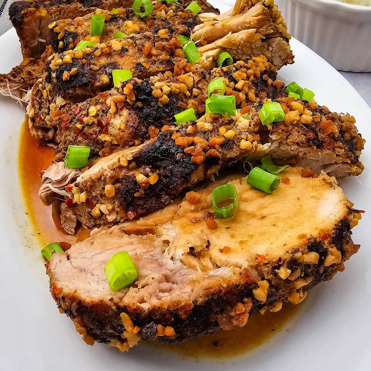 slow cooker honey garlic pork roast featured image