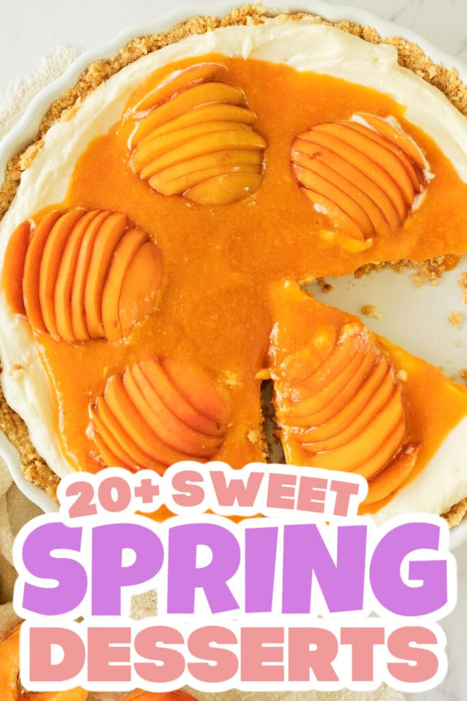 spring desserts - Fresh Apricot Cheesecake Tart